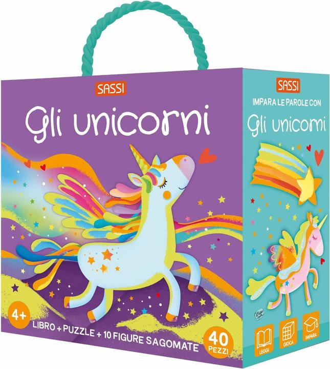 Produktbild Sassi Q-Box. Einhörner (40 Teile)