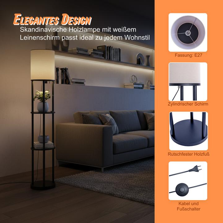 Actual product image Relaxdays Stehlampe (E27)