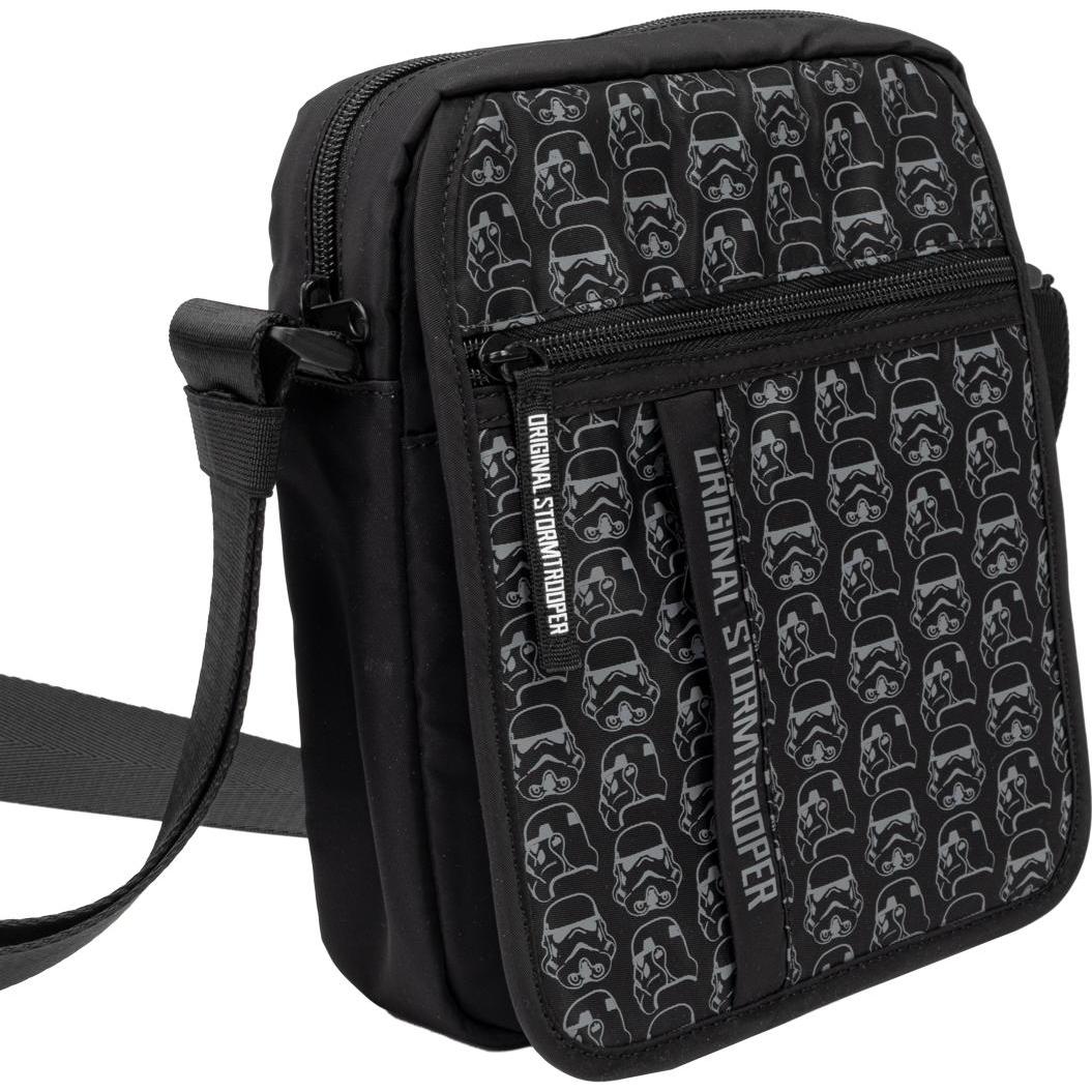 Itemlab, Herren, Portemonnaie, Original Stormtrooper Man Purse Outline Pattern, Schwarz, Weiss