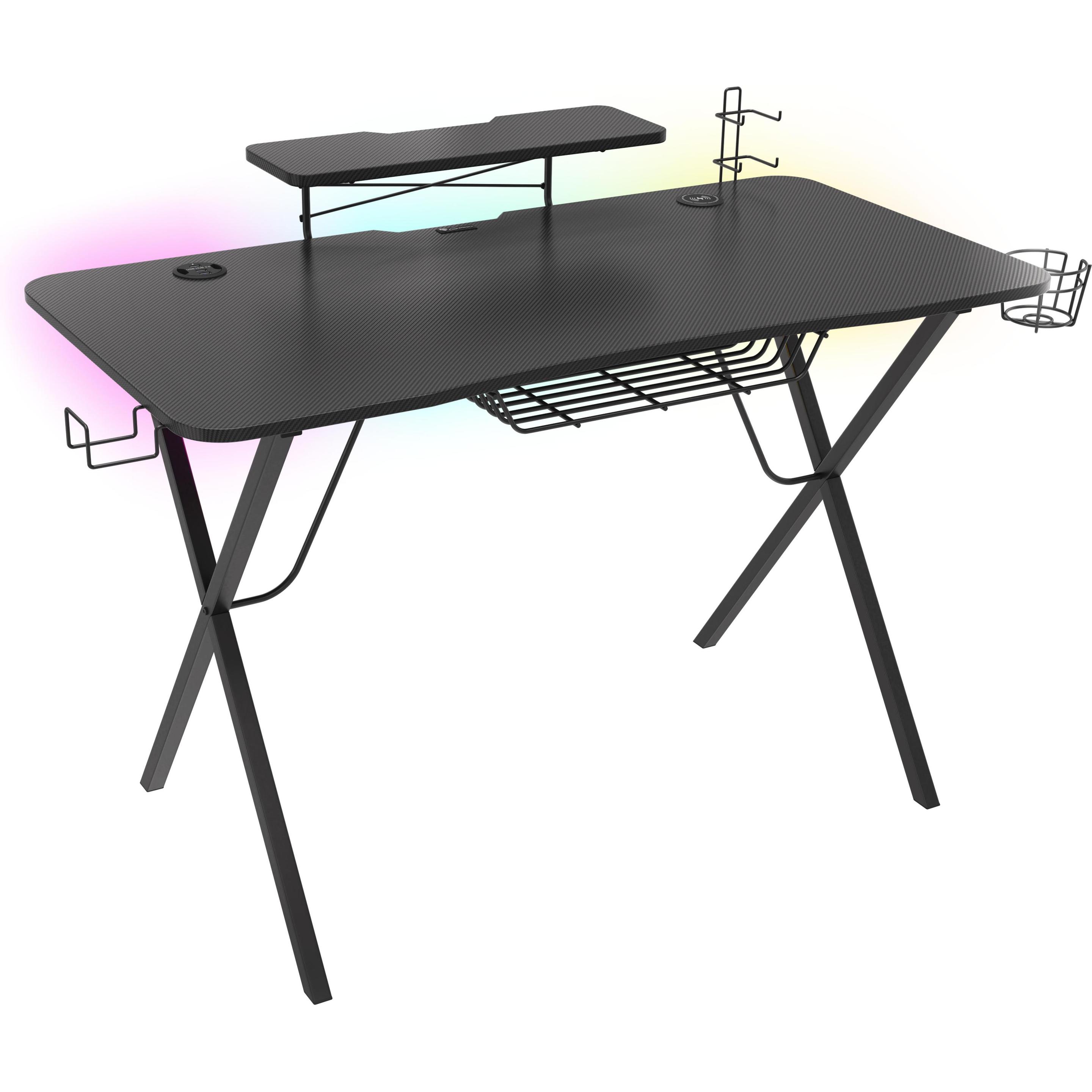 Genesis HOLM 300 RGB, Gaming Tisch, Schwarz