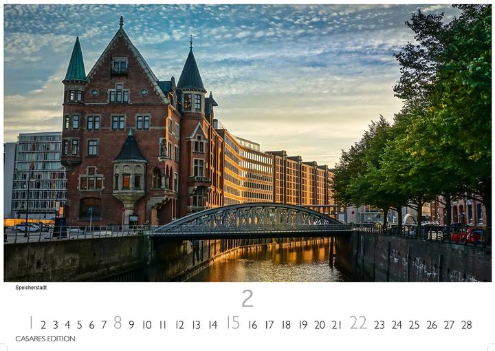 Actual product image Hamburg Kalender 2026 - Wandkalender | Fotokalender Deutschland 24x35cm | mit stimmungsvollen M (24x35cm)