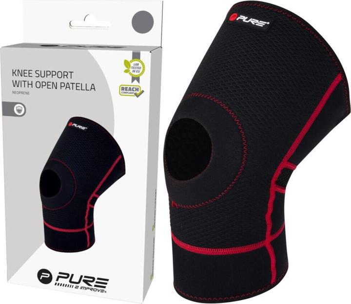 Produktbild Pure2improve Kniebandage offene Patella Neopren (M)