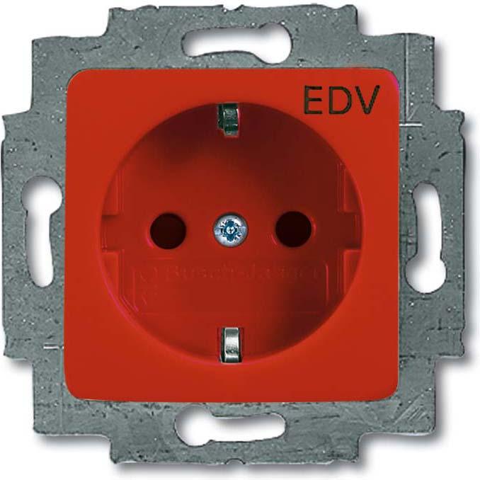 Busch-Jaeger, Steckdose, SCHUKO Steckdosen-Einsatz mit Aufdruck 2CKA002011A6254