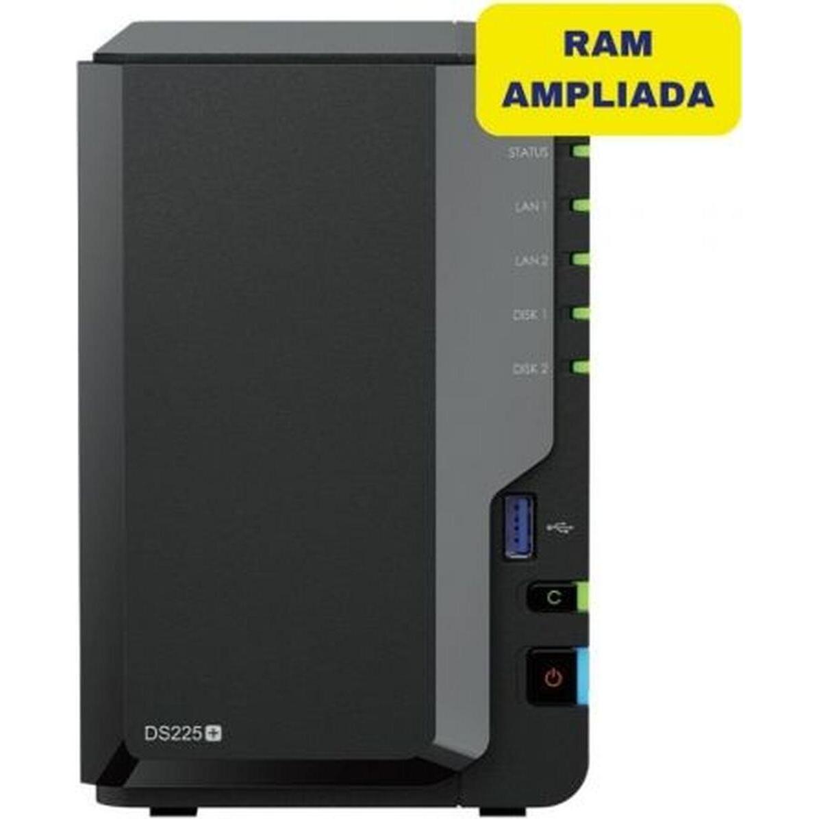 Synology NAS-Netzwerk-Speicher DS225+/6G Intel Celeron Schwarz, NAS, Schwarz