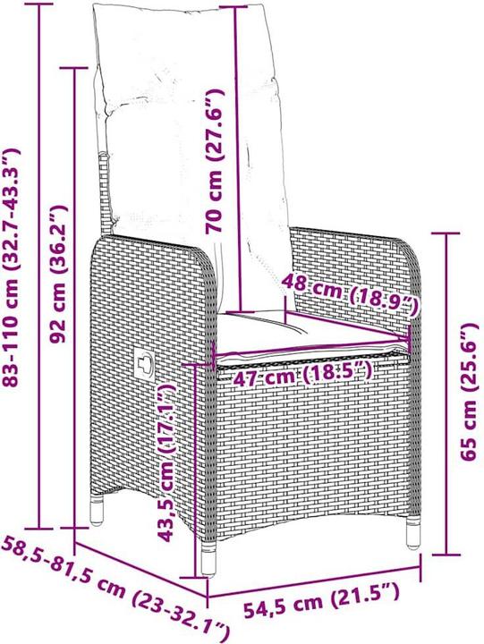 Produktbild vidaXL Bistro Set