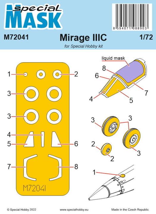 Produktbild Special Hobby Mirage IIIC MASK