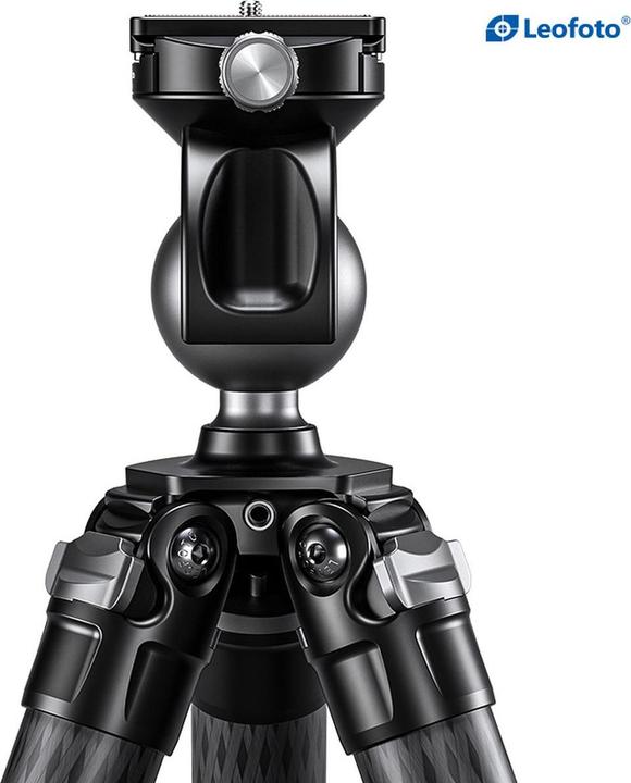 Actual product image Leofoto SA-404C+MH-60S CNC Tripod Hard Anodize (2006205175) (Carbon, Metal)
