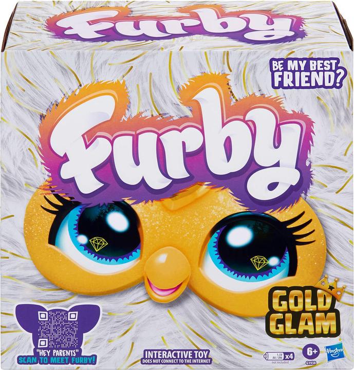 Produktbild Furby HAS FUR interactive toy Gold Glam (15 cm)