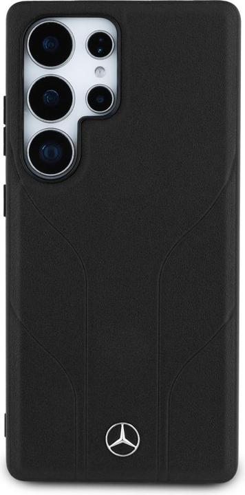 Image du produit Mercedes Leather Debossed Lines MagSafe case for Samsung Galaxy S25 Ultra - black (Samsung Galaxy S25 Ultra)