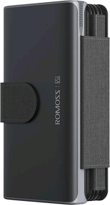 Actual product image Romoss Solar Powerbank 30000mAh 65W Black (30000 mAh, 65 W, 111 Wh)