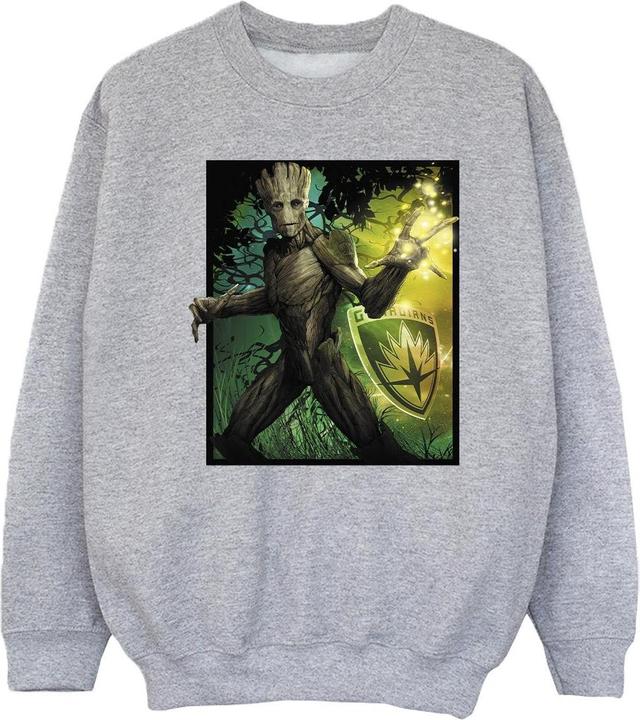 Actual product image Girls Guardians Of The Galaxy Groot Forest Energy Sweatshirt (116)