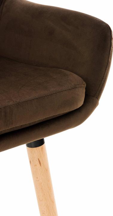 Actual product image CLP Bar stool Grant velvet, brown