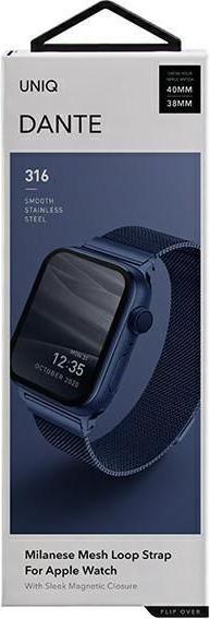 Produktbild Uniq Dante Apple Watch Series 4/5/6/7 (40 mm, Edelstahl, Apple Watch Series 5, Apple Watch Series 6, Apple Watch SE, Apple Watch Series 4)