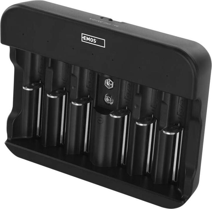 Produktbild Emos Akku-Ladegerät BCN-60U (1 Stk., C, D, AA, AAA, Ladegerät inkl. Akku)
