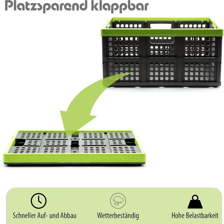Produktbild BigDean 2 x faltbare Einkaufskörbe