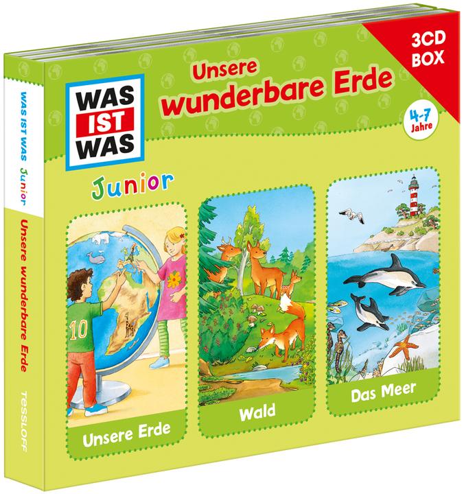 Tessloff WAS IST WAS Junior 3-CD Hörspielbox. Unsere wunderbare Erde (Tessloff Verlag Ragnar Tessloff GmbH & Co.KG, Deutsch)