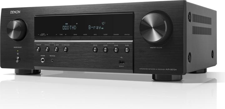Productafbeelding Denon AVR S670H *zwart* 5.2 Netwerk 8K AV-receiver met HEOS ingebouwd (5.2 kanalen, AM, FM)