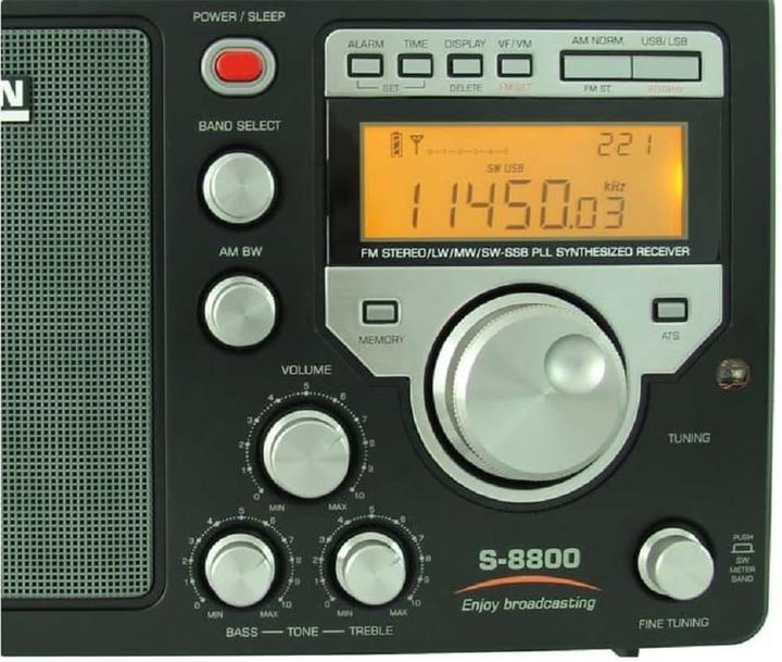 Produktbild Jetfon TECSUN S8800 Multiconversion radio receiver AMFMLWSWSSB (AM, FM, LW)