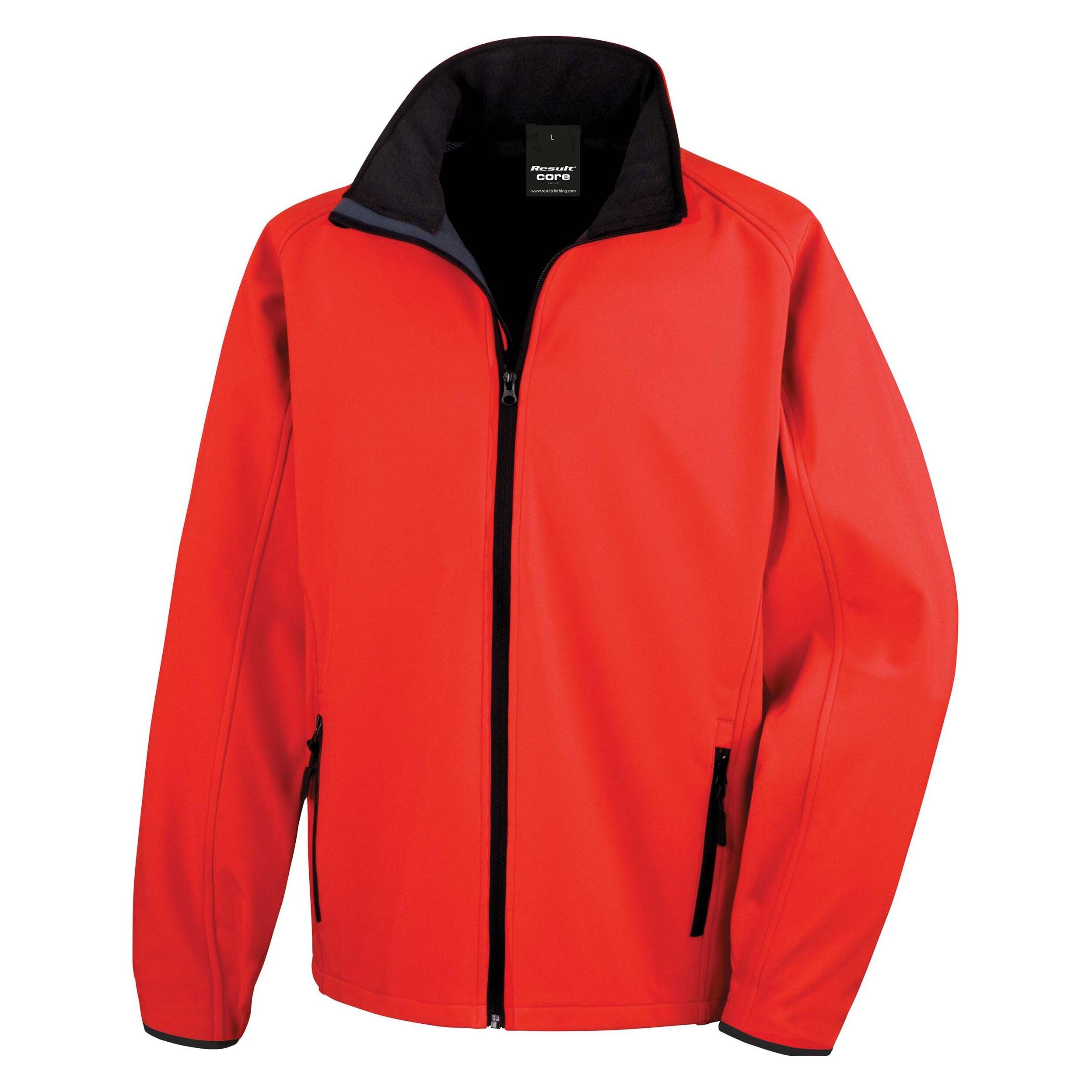Regatta, Herren, Outdoorjacken, Softshell Printable (4XL), Rot, Mehrfarbig, 4XL