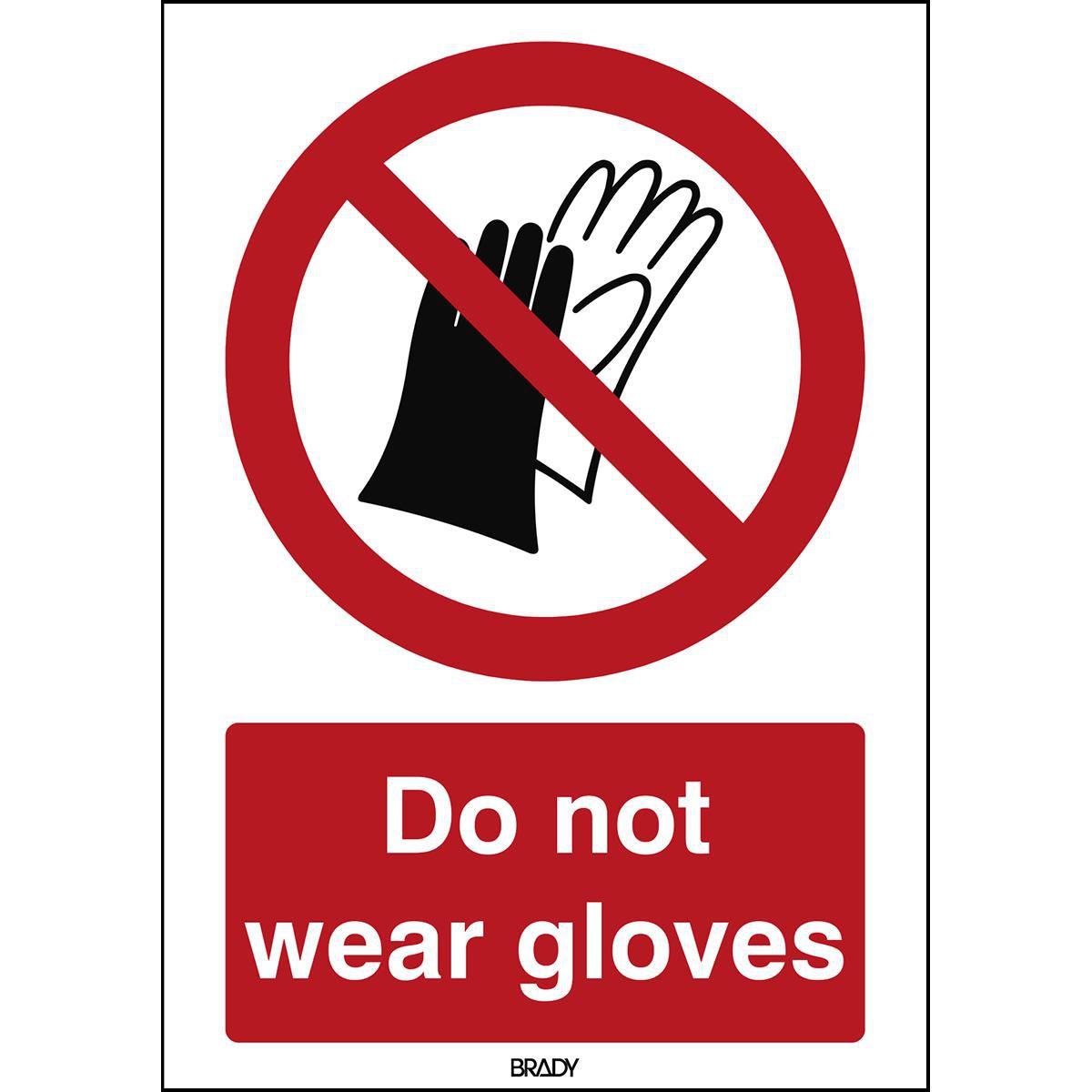 Brady, Sicherheitskennzeichnung, ISO Safety Sign - Do not wear