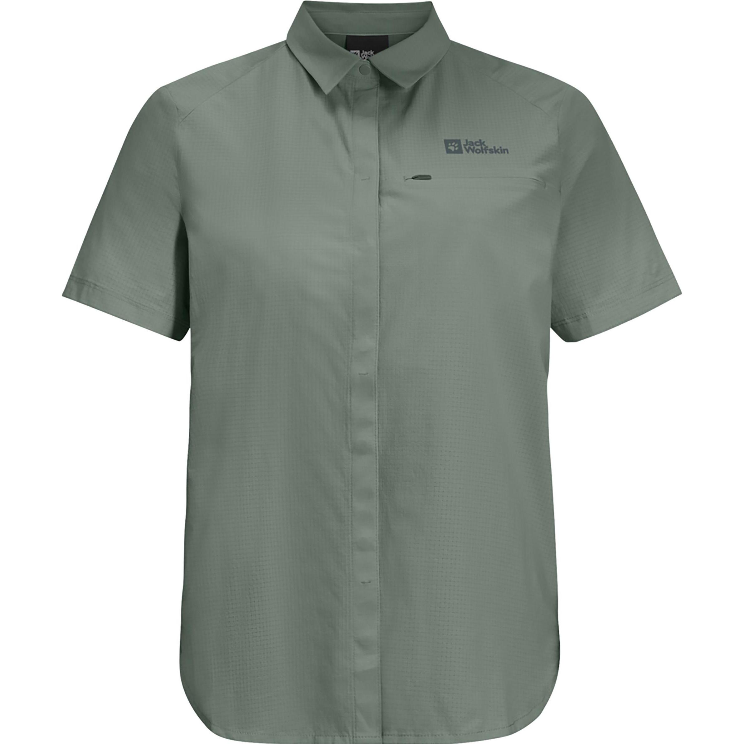 Jack Wolfskin, Damen, Hemd, Vandra S/S Shirt W, Grün, (L)