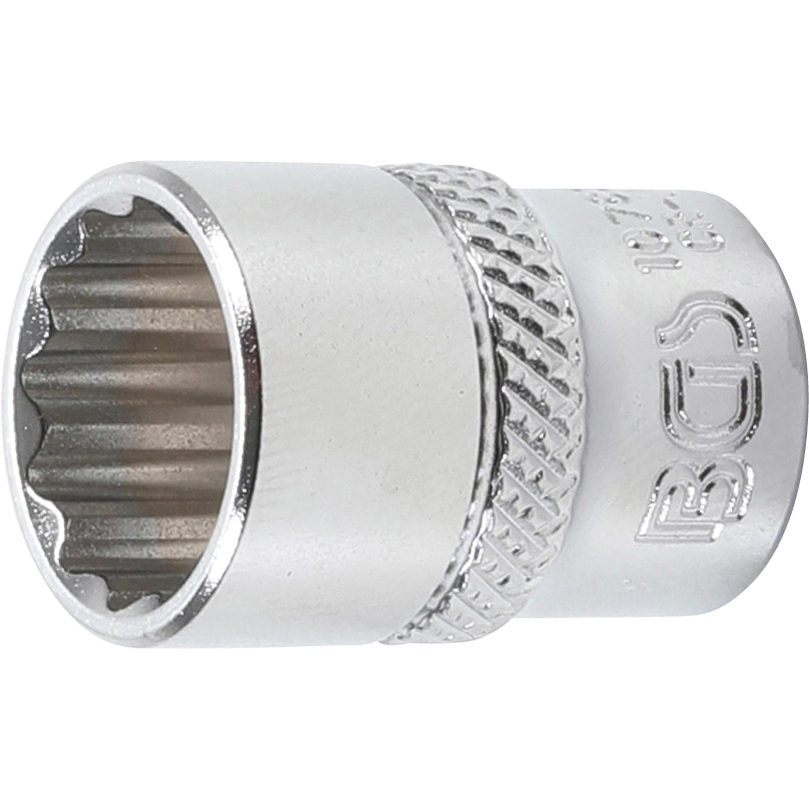 BGS, Steckschlüssel + Stecknuss, Steckschlüssel-Einsatz Zwölfkant Antrieb Innenvierkant 6,3 mm (1/4") SW 13 mm (13 mm)