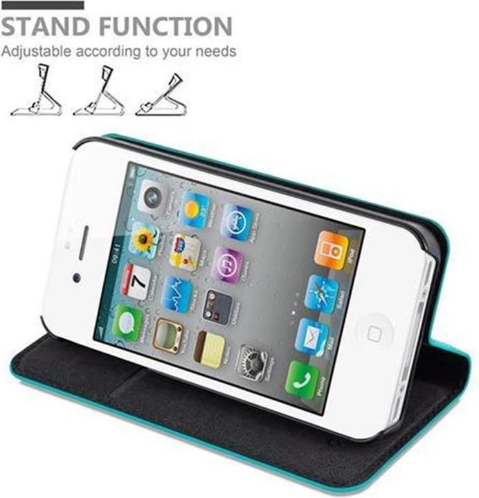 Produktbild Cadorabo Book Invisible Magnet Cover (Apple iPhone 4s, Apple iPhone 4)