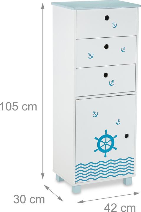 Immagine prodotto Relaxdays Cassettiera per bambini