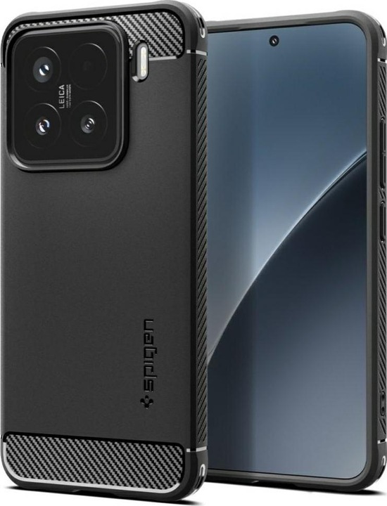 Actual product image Spigen Xiaomi 15 Case Rugged Armor Matte Black (Xiaomi Redmi Note 15)