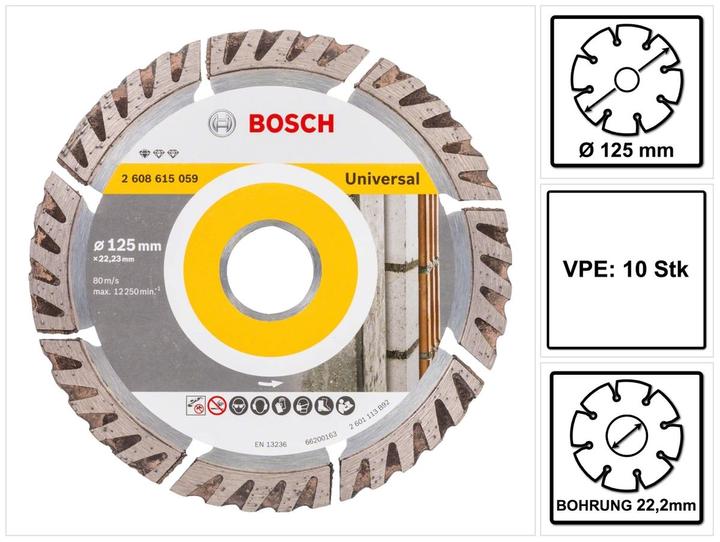 Immagine prodotto Bosch Professional Zubehör Disco da taglio diamantato PRO Multi Material, 125 x 22,23 mm