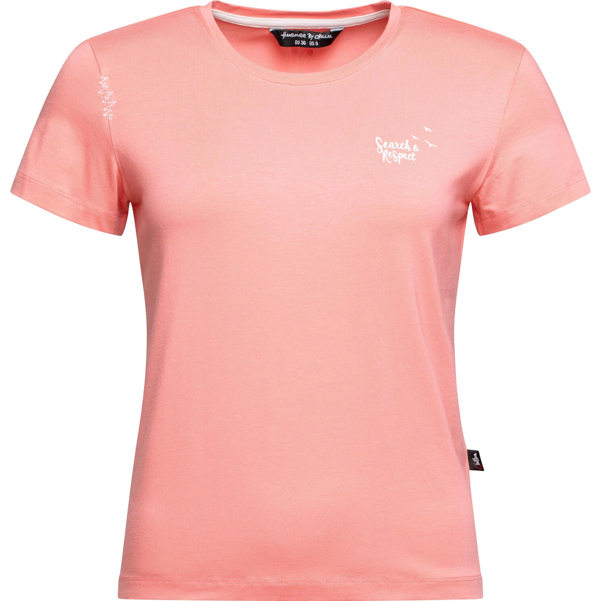 Chillaz, Damen, Shirt, Women's Iseo Search & Respect T-Shirt, Rosa, (38, M)
