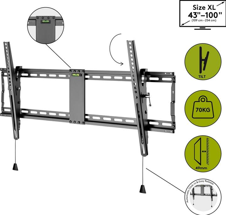 Image du produit Goobay Pro Tilt (Mur, 70 kg)