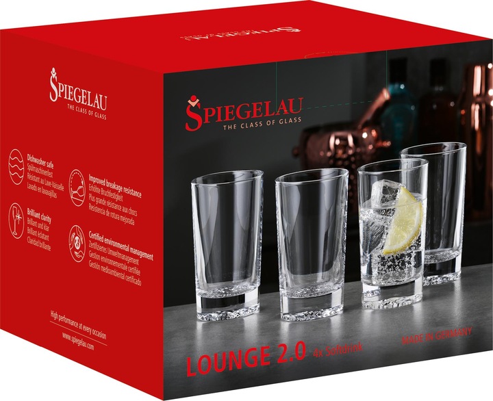 Actual product image Spiegelau Softdrinkb. Lounge 2.0 Set of 4 (2.47 dl, 4 x, Long drink glasses)