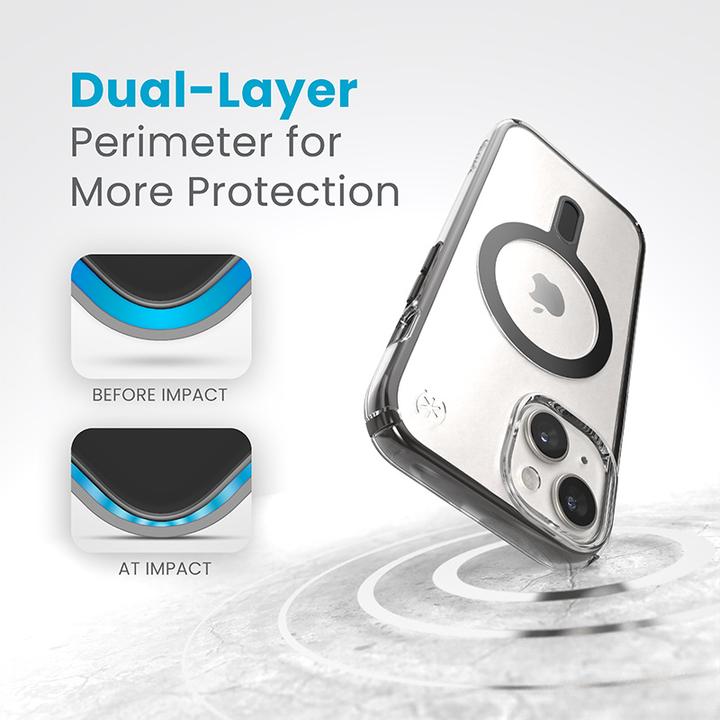 Actual product image speck Clear iPhone 15 Hulle (Apple iPhone 13, Apple iPhone 14, Apple iPhone 15)