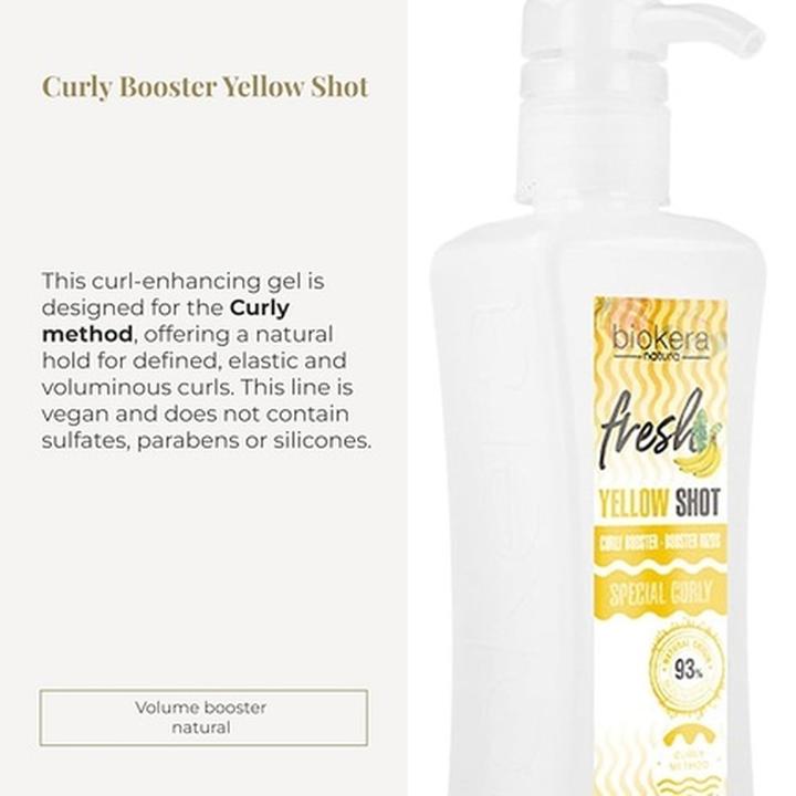 Actual product image Salerm Curly Booster Yellow Shot 300ml Biokera (Hair gel, 300 ml)
