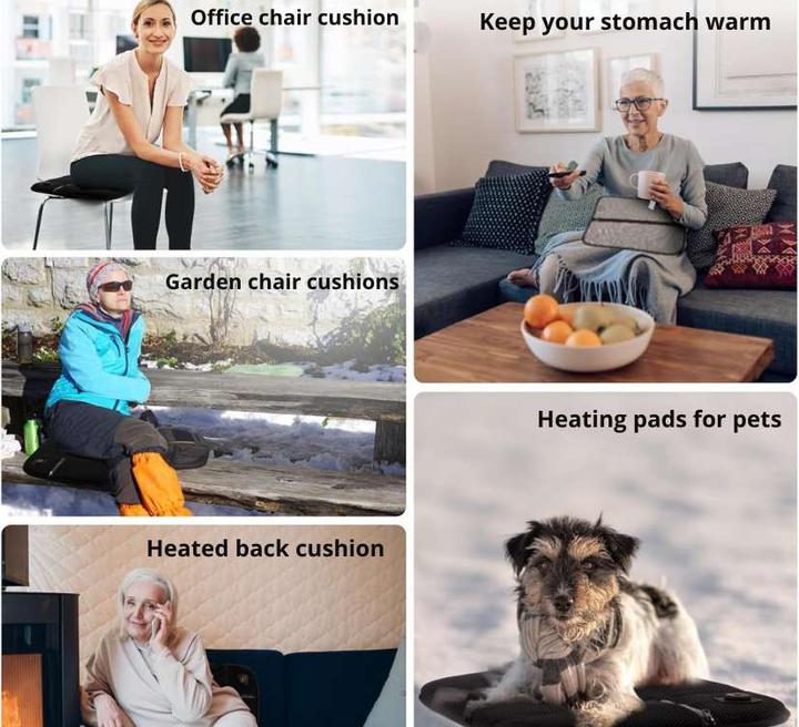 Actual product image Thermrup Mobile heated seat cushion (57 x 38 cm)