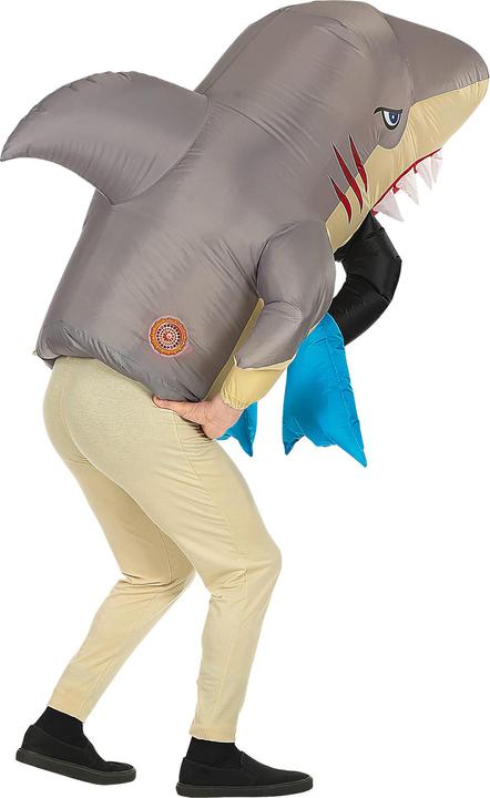Immagine prodotto Widmann HAIATTACKE (costume gonfiabile gigante con soffiatore integrato), Taglia unica per adulti (Taglia unica)