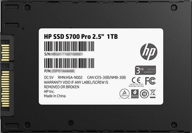 Produktbild HP SSD S700 Pro 1 TB 2,5", SATA3 6 GB (1000 GB, 2.5")
