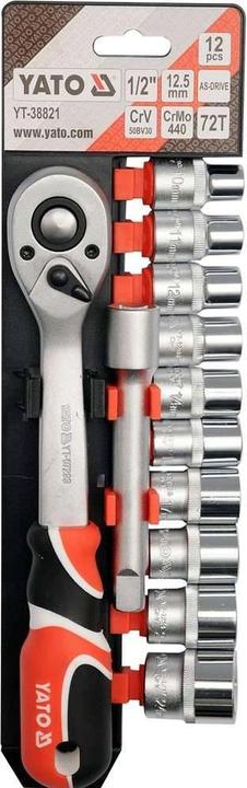 Produktbild Yato YT-38821 Steckschlüssel-Set (e) (14 mm, 17 mm, 21 mm, 13 mm, 12 mm, 19 mm, 11 mm, 10  mm, 24 mm, 15 mm)
