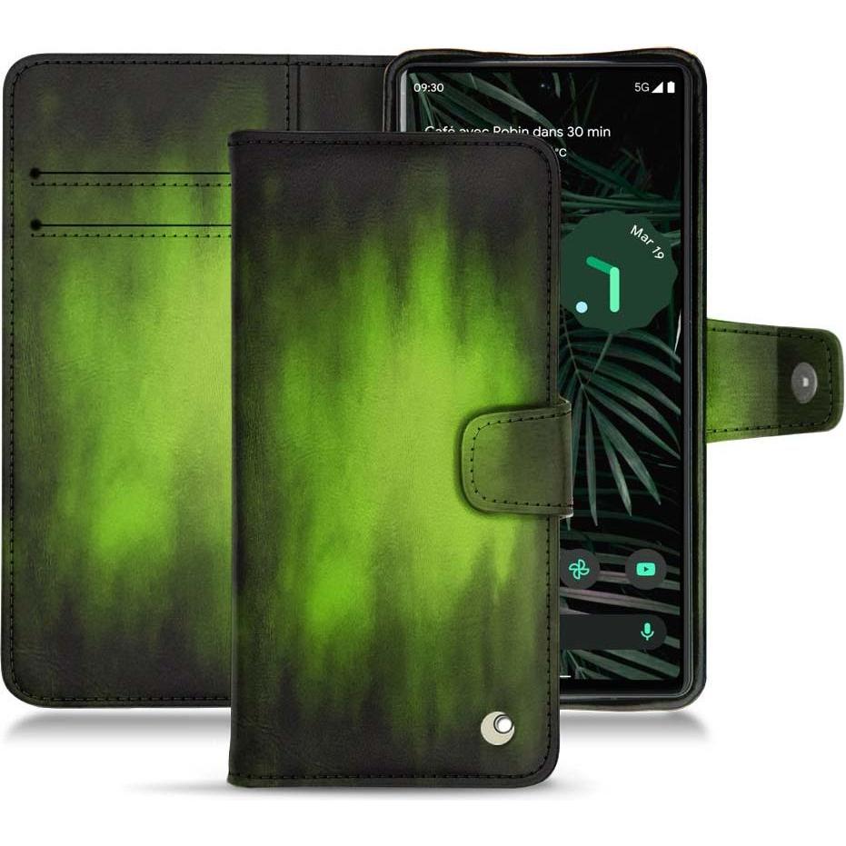 Thumbnail - Noreve Lederschutzhülle Wallet (Google Pixel 6 Pro), Smartphone Hülle, Grün