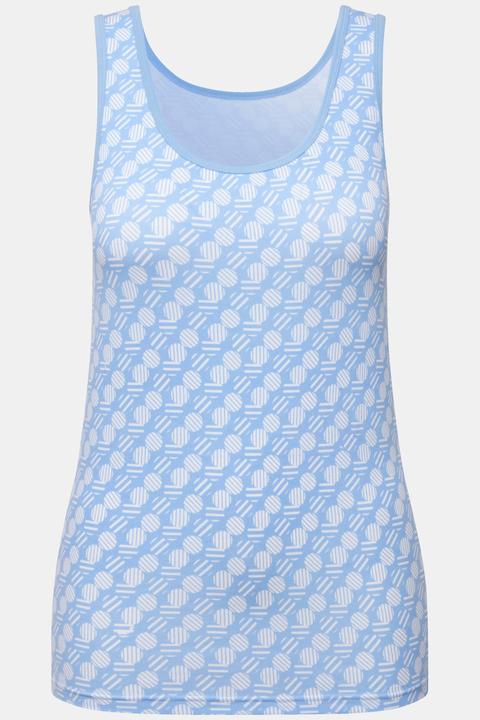 Produktbild Ulla Popken Tanktops, 2er-Pack, Ringel/ Kreise, Rundhals, ärmellos (54)
