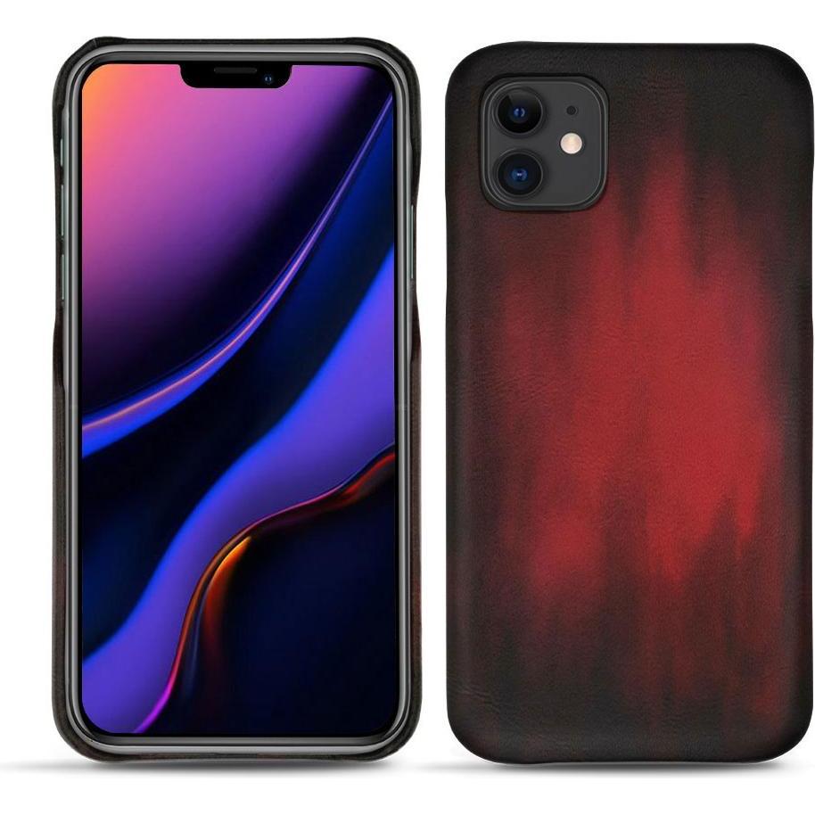 Noreve Lederschutzhülle (Apple iPhone 11), Smartphone Hülle, Rot