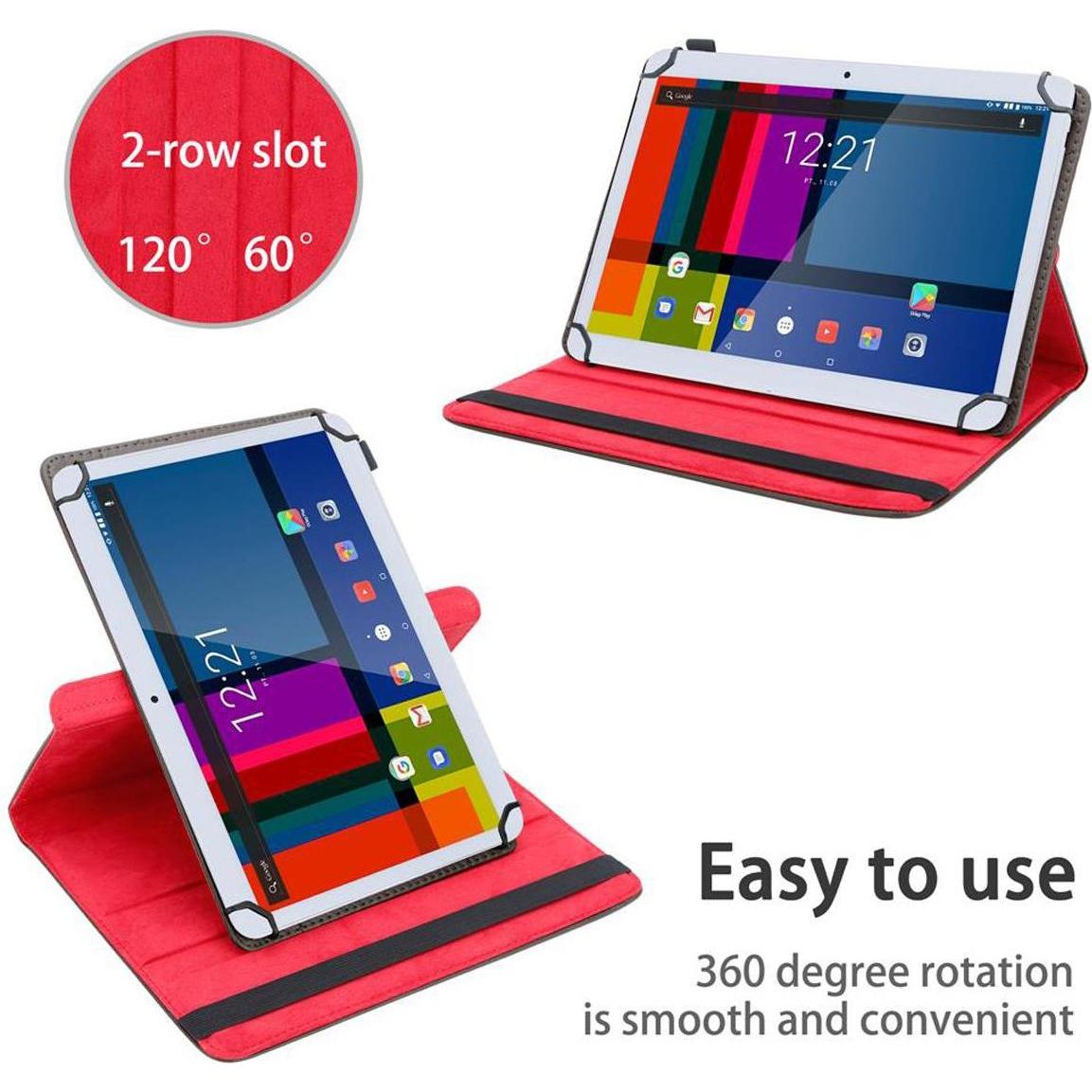 Thumbnail - Cadorabo Tablet Hülle Universal 360 (Goclever Quantum 3 960), Tablet Hülle, Braun