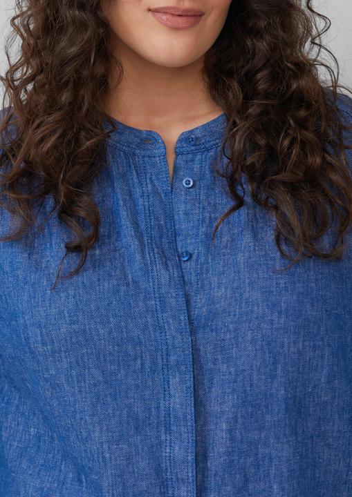 Produktbild S.Oliver Bluse Relaxed-Fit-Bluse aus Leinenmix mit Raff-Details (46)