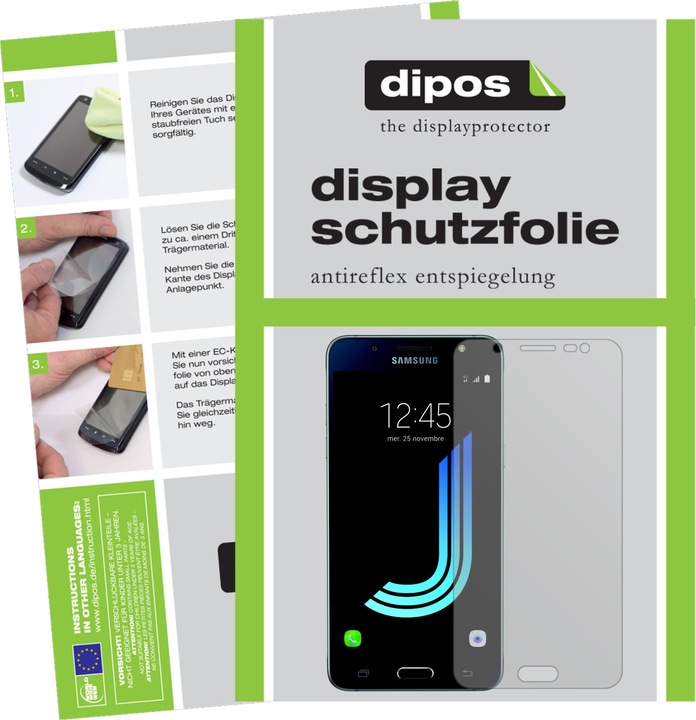 Produktbild Dipos Displayschutzfolie Antireflex (2 Stück, Samsung Galaxy J5 (2016))