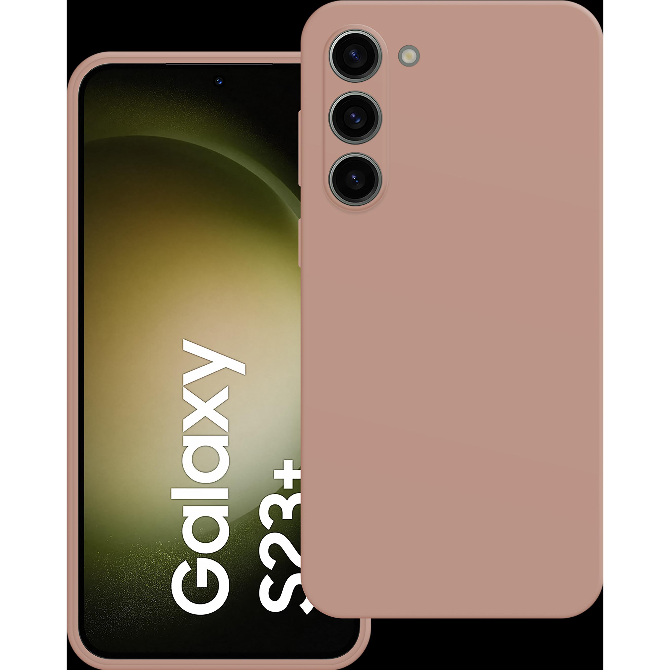 Cazy Silikon Hülle Kompatibel mit Samsung Galaxy S23+ - Soft TPU Schutz - (Samsung Galaxy S23+), Smartphone Hülle, Rosa
