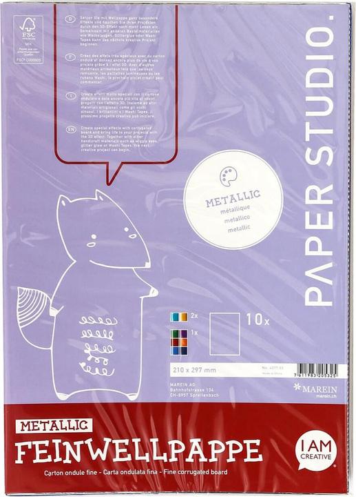 Produktbild I Am Creative Feinwellpappe A4 (10x)