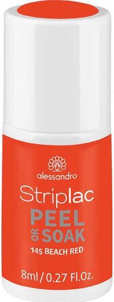 Actual product image Striplac Peel or Soak (145 Beach Red, UV gel varnish)