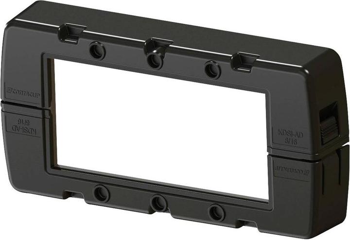 Actual product image Conta-Clip KDSI-AD 8/16 BK cover cap polyamide 6.6 black 1 pc. (Cable conduit, 12.60 cm)