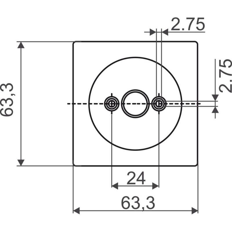 Thumbnail - Busch-Jaeger, Zubehör Schalterprogramm, Zentralscheibe mit Drehgriff, mit 2CKA001710A3914